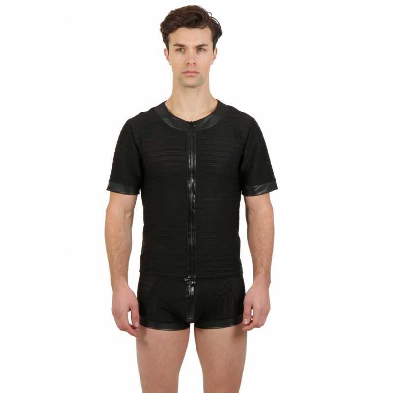 SublimLove Loveshop 42 T Shirt Noir Rayé Transparence et SublimLove Loveshop 42 T Shirt Noir Rayé Transparence et