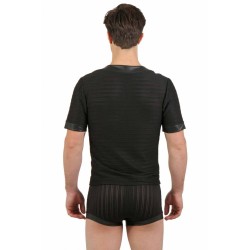 SublimLove Loveshop 42 T Shirt Noir Rayé Transparence et