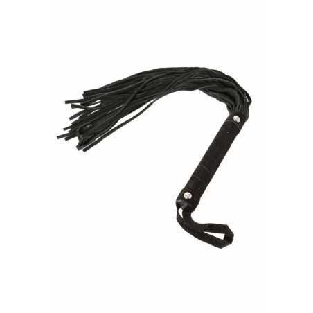 SublimLove Loveshop 42 Martinet Noir Effet Daim Avec Rivets 50Cm