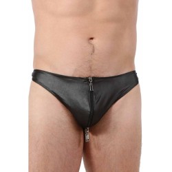 SublimLove Loveshop 42 String Homme Wetlook Zip Va et Vient