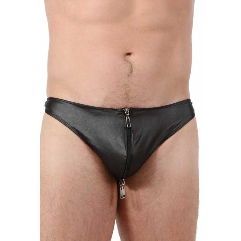 SublimLove Loveshop 42 String Homme Wetlook Zip Va et Vient SublimLove Loveshop 42 String Homme Wetlook Zip Va et Vient
