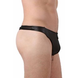 SublimLove Loveshop 42 String Homme Wetlook Zip Va et Vient