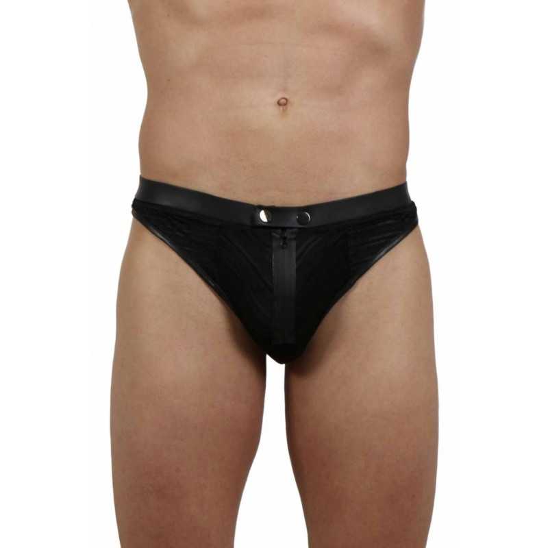 SublimLove Loveshop 42 String Homme Micro Résille Wetlook Zip SublimLove Loveshop 42 String Homme Micro Résille Wetlook Zip