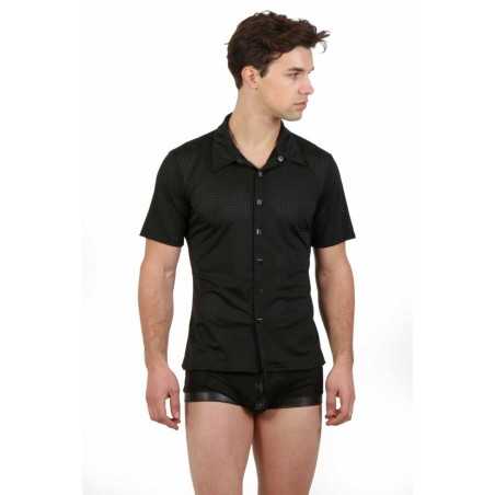 SublimLove Loveshop 42 Chemise Homme Tissu Perforé Col Bouton