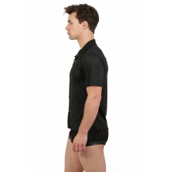 SublimLove Loveshop 42 Chemise Homme Tissu Perforé Col Bouton