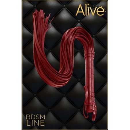 SublimLove Loveshop 42 Martinet Simili Cuir Grainé Rouge 69Cm