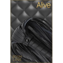 SublimLove Loveshop 42 Martinet Simili Cuir Grainé Noir 69Cm