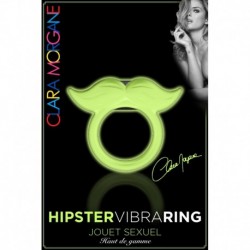 Hipster Vibra Ring - Anneau Vibrant Phosphorescent Moustache