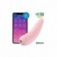 Curvy 2+ Connecté Stimulateur Clitoris par Air Pulsé Vibrations Rose