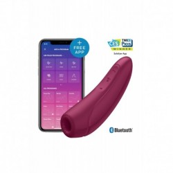 Curvy 1+ Connecté Stimulateur Clitoris par Air Pulsé Vibrations Bordeaux