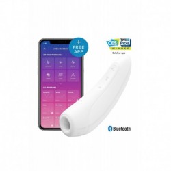 Curvy 1+ Connecté Stimulateur Clitoris par Air Pulsé Vibrations Blanc