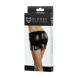 SublimLove Loveshop 42 Carmen Mini Jupe Moulante Wetlook Noir