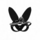Masque Noir Bunny Simili Cuir