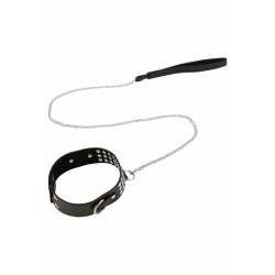 SublimLove Loveshop 42 Collier Rivets Et Laisse Chaine-Simili