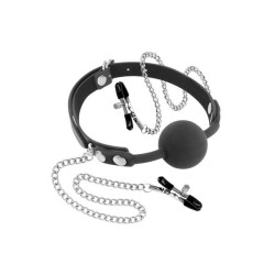 SublimLove Loveshop 42 Baillon Boule Rigide Et Pince Tétons