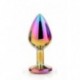 Gleaming Love Bijou Plug Irisé Multicolor Taille L