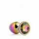 Gleaming Love Bijou Plug Irisé Multicolor Taille M