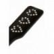 Paddle Tapette Noire Coeur Strass