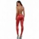 Combinaison Wetlook Rouge Zip Intégral