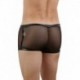 Boxer Homme Micro Résille Transparente Bandes Wetlook