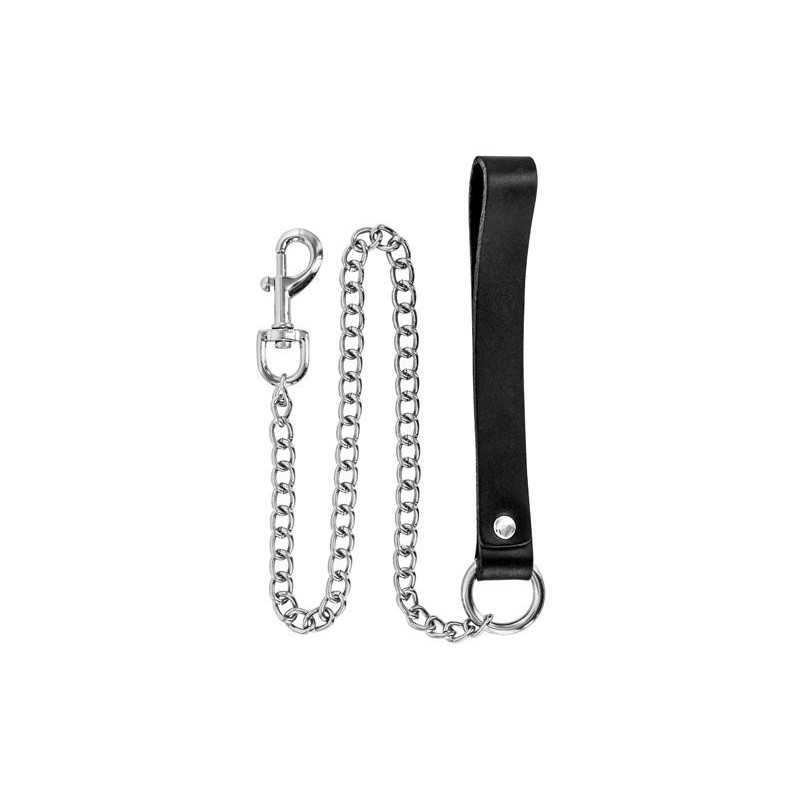 SublimLove Loveshop 42 Laisse Métal Poignée Cuir 72 Cm Fetish
