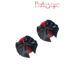 SublimLove Loveshop 42 Nipple Blaze Sequin Rouge et Noeud Satin