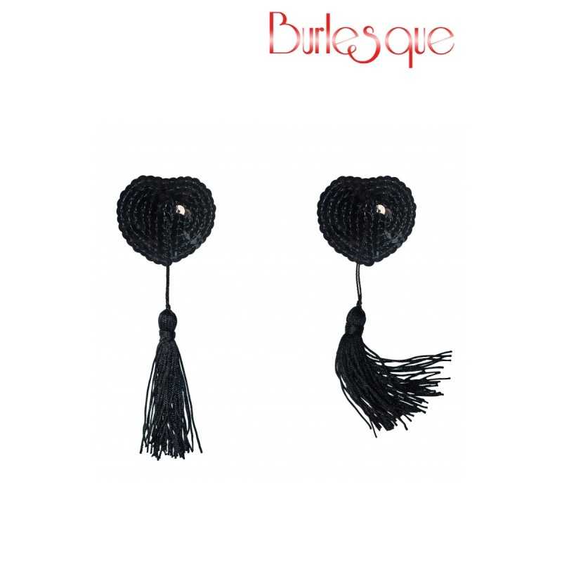 SublimLove Loveshop 42 Nipple Gipsy Coeur Sequin et Pompon Noir SublimLove Loveshop 42 Nipple Gipsy Coeur Sequin et Pompon Noir