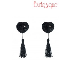 SublimLove Loveshop 42 Nipple Gipsy Coeur Sequin et Pompon Noir