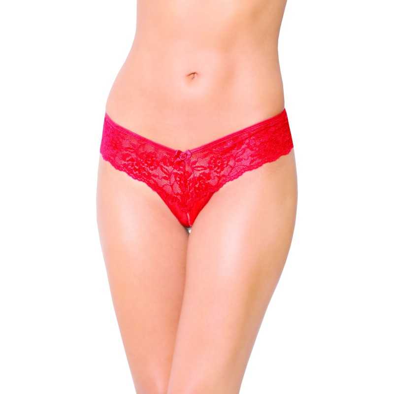 SublimLove Loveshop 42 String Ouvert Large Dentelle et Micro