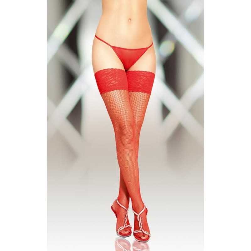 SublimLove Loveshop 42 Bas Résille avec Couture Jarretière SublimLove Loveshop 42 Bas Résille avec Couture Jarretière