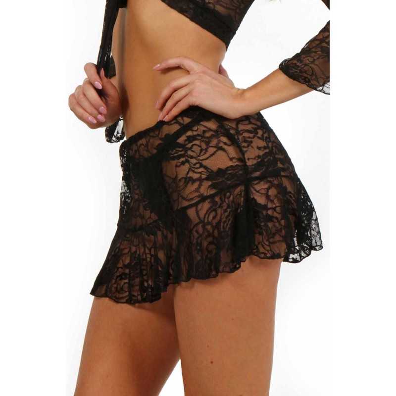 SublimLove Loveshop 42 Jupe Volant Dentelle SublimLove Loveshop 42 Jupe Volant Dentelle