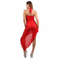 SublimLove Loveshop 42 Robe Longue Asymétrique Dentelle