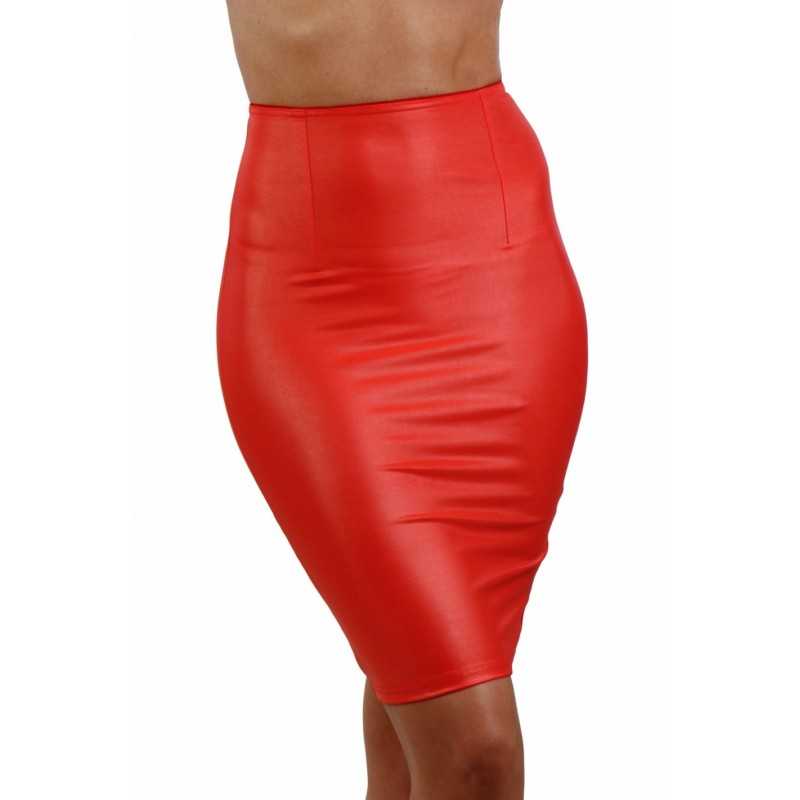 SublimLove Loveshop 42 Jupe Crayon Wetlook Taille Haute Zip Dos SublimLove Loveshop 42 Jupe Crayon Wetlook Taille Haute Zip Dos