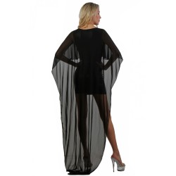 SublimLove Loveshop 42 Robe Courte Wetlook et Longue Au Dos en