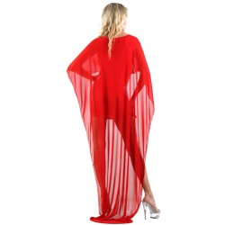 SublimLove Loveshop 42 Robe Courte Wetlook et Longue Au Dos en
