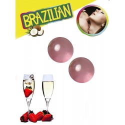 Boules Brésiliennes Aromatisées Vin Pétillant Fraise X2