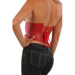 SublimLove Loveshop 42 Serre Taille Simili Cuir Zip et Lacé