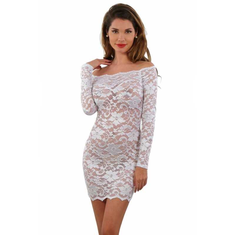 SublimLove Loveshop 42 Robe Manches Longues en Dentelle SublimLove Loveshop 42 Robe Manches Longues en Dentelle
