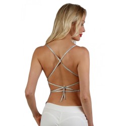 SublimLove Loveshop 42 Top Métallisé Dos Nu Lacé