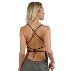 SublimLove Loveshop 42 Top Métallisé Dos Nu Lacé
