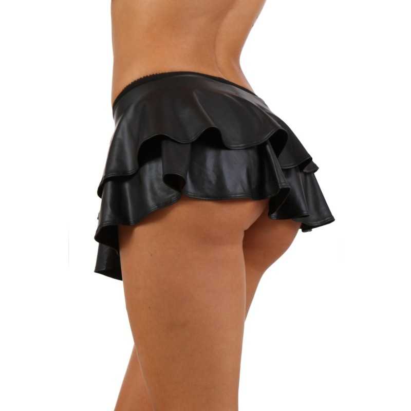 SublimLove Loveshop 42 Mini Jupe à Volants en Wetlook SublimLove Loveshop 42 Mini Jupe à Volants en Wetlook