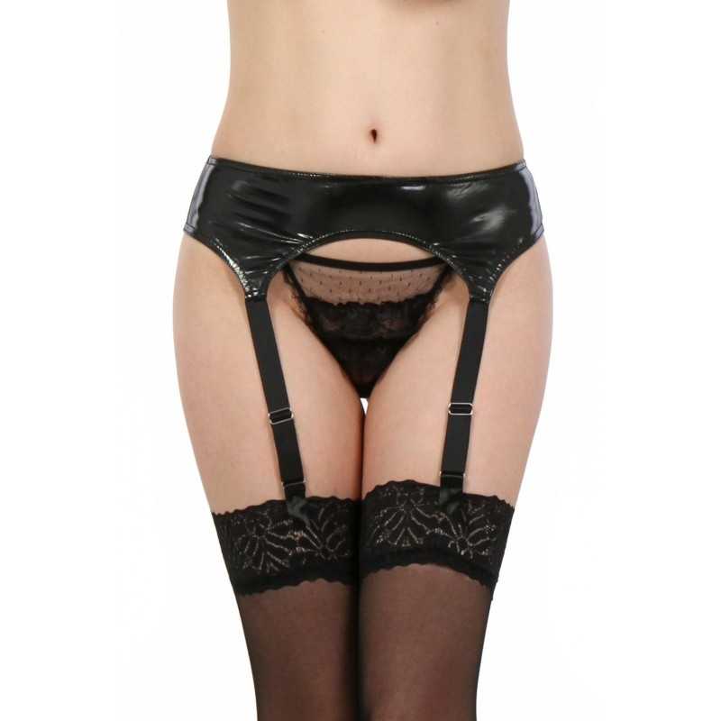 SublimLove Loveshop 42 Porte Jarretelle Vinyle Noir SublimLove Loveshop 42 Porte Jarretelle Vinyle Noir