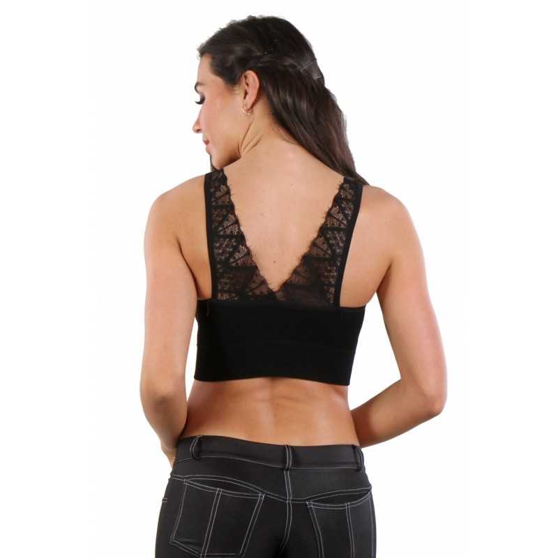 SublimLove Loveshop 42 Top brassière opaque noir bretelles SublimLove Loveshop 42 Top brassière opaque noir bretelles