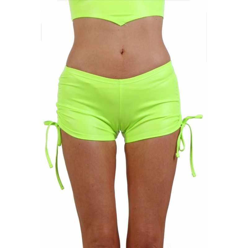 SublimLove Loveshop 42 Short Wetlook Fluo Lien Ajustement Cotés