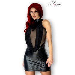 SublimLove Loveshop 42 Luna Robe Noire Wetlook et Voile