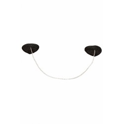SublimLove Loveshop 42 Nipple Coeur Noir Strass et Chainette