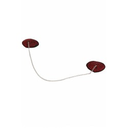 SublimLove Loveshop 42 Nipple Coeur Noir Strass et Chainette
