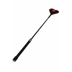 SublimLove Loveshop 42 Cravache Cuir Noire Coeur Rouge