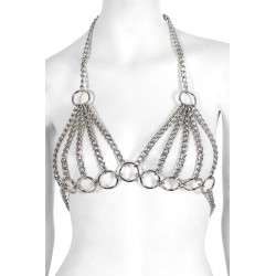SublimLove Loveshop 42 Soutien Gorge en Chaine argentée.