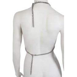 SublimLove Loveshop 42 Soutien Gorge en Chaine argentée.
